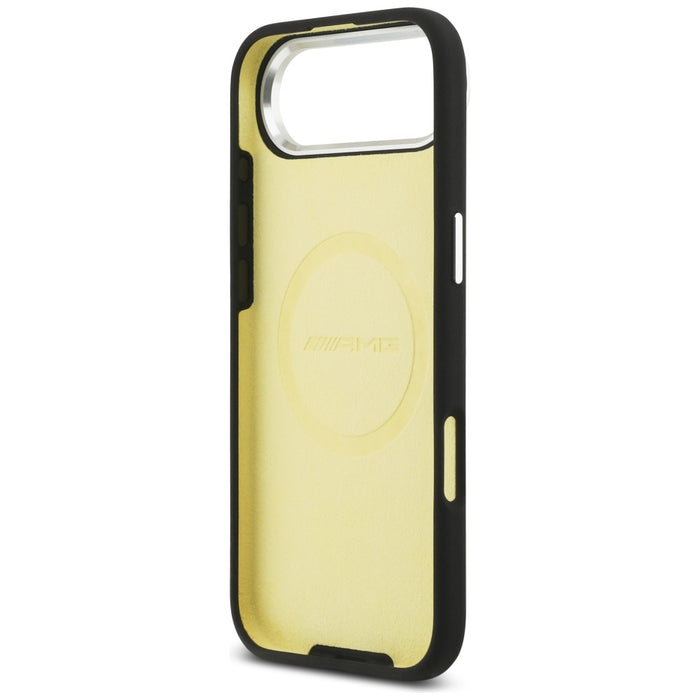 Силиконов калъф AMG Oversize Rhombs MagSafe за iPhone Air - черен