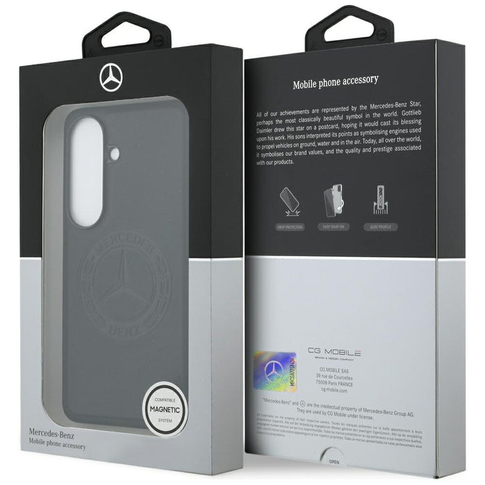 Кейс MagSafe за Samsung Galaxy S26 с винтидж лого на Mercedes - черен