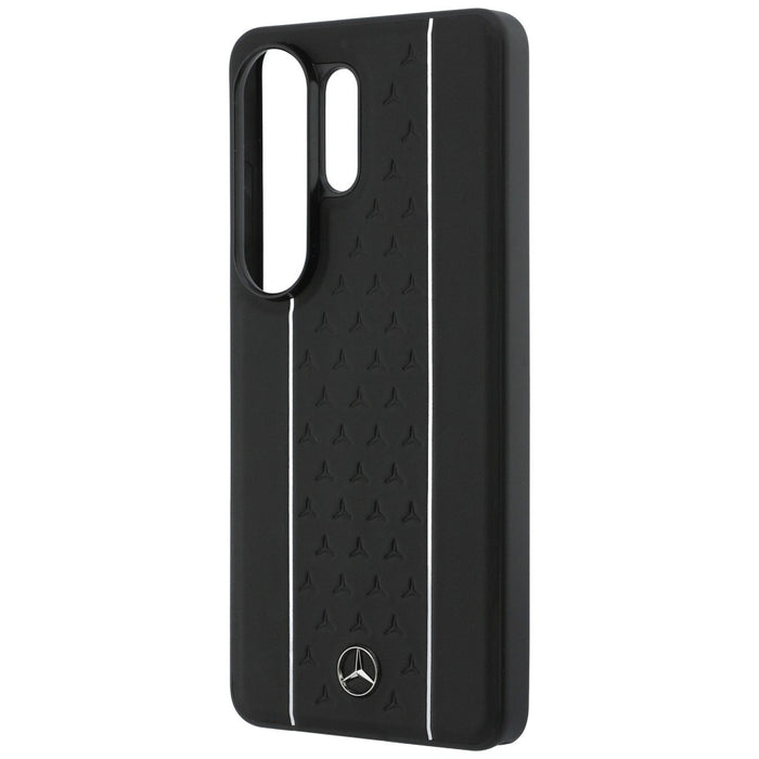 Калъф Mercedes Laurel Leaves Vertical Stripes MagSafe за Samsung Galaxy S26 Ultra - черно-бял