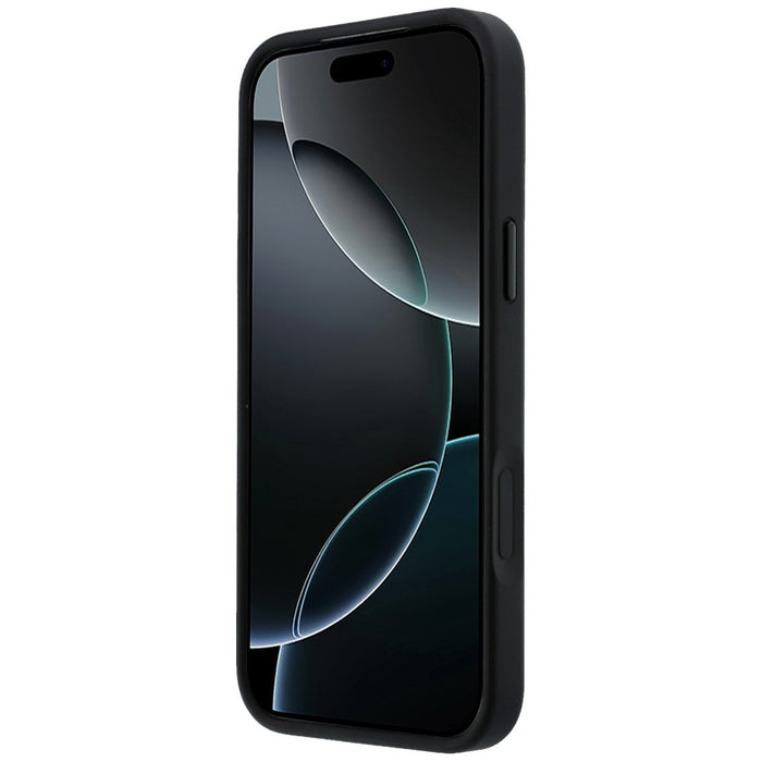 Кожен 3D MagSafe калъф Mercedes за iPhone 17 Pro Max - черен