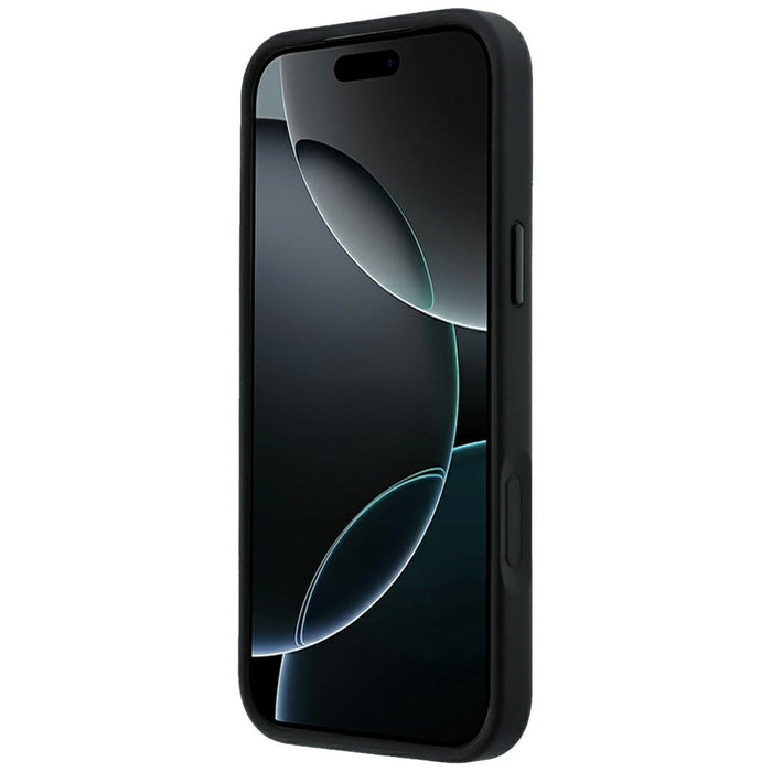 Кожен калъф Mercedes Crossed Lines MagSafe за iPhone 17 Pro Max / 18 Pro Max - черен