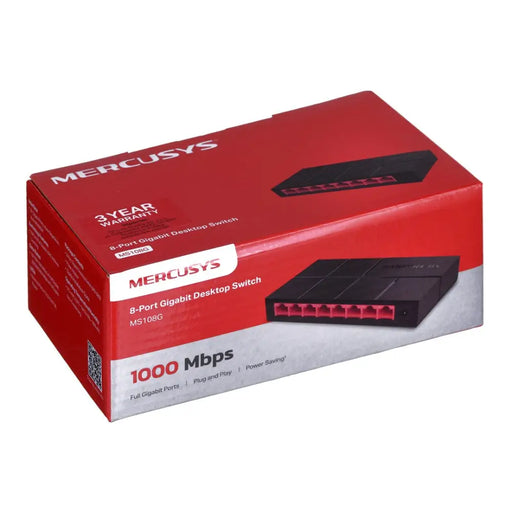 Mercusys 8-портов 10/100/1000 Mbps настолен комутатор