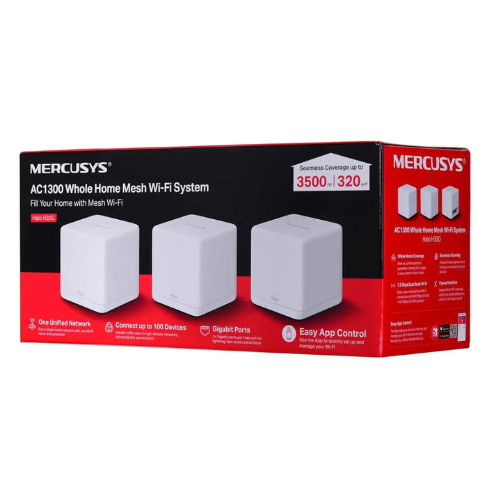 Mercusys AC1300 мрежова Wi-Fi система за цял дом