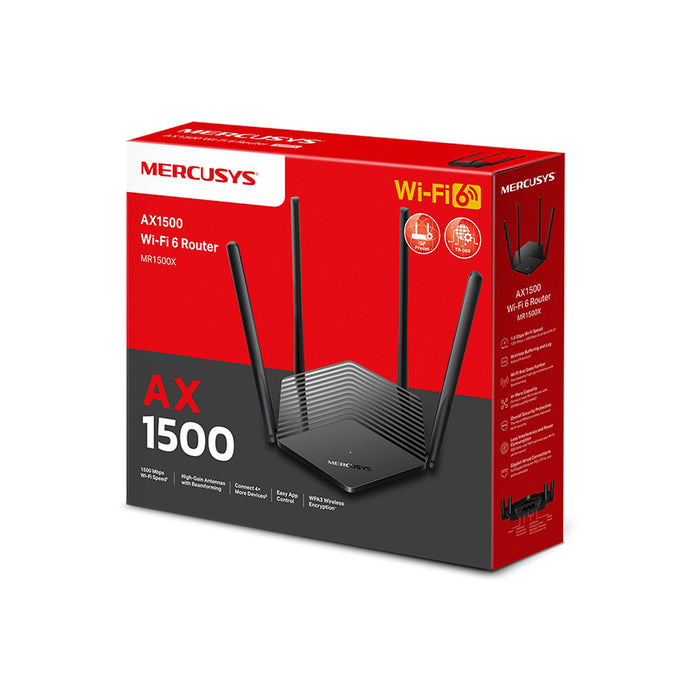 РУТЕР MERCUSYS MR1500X Dual-band, WI-FI 6, Gigabit