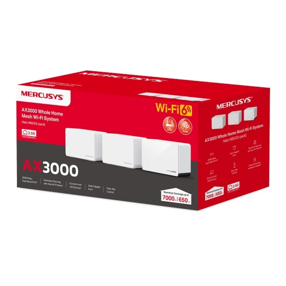 Mercusys HaloH85X - мрежеста система (3 броя)
