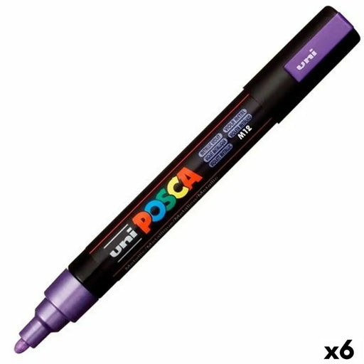 Маркер POSCA PC-5M Виолетов (6 броя)