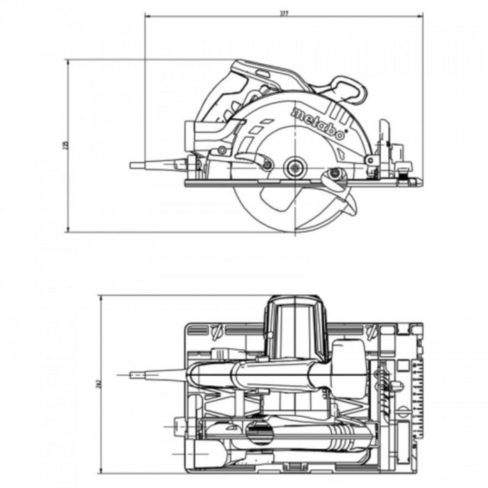 РЪЧЕН ЦИРКУЛЯР METABO KS 55 FS 1200 W