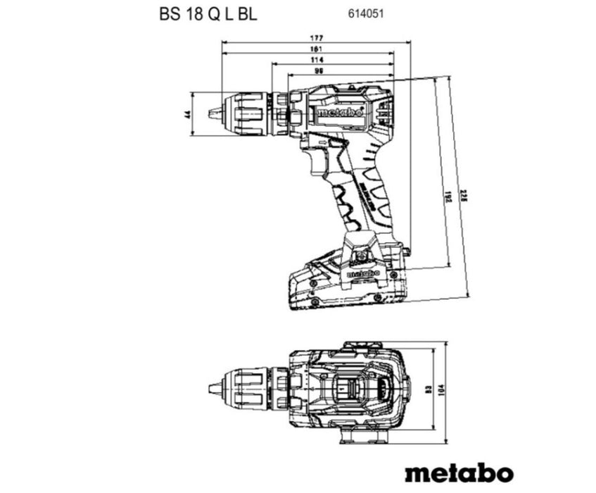 АКУМ. ВИНТОВЕРТ 18V METABO BS18L2X2.0Ah
