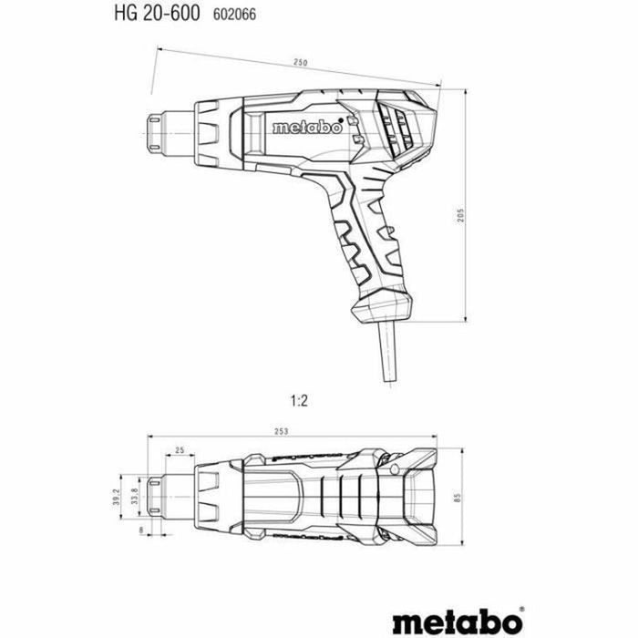 Пистолет за горещ въздух Metabo 602066000