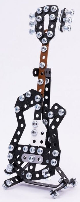 Метален конструктор MetalCraft - Мини китара GL, черна