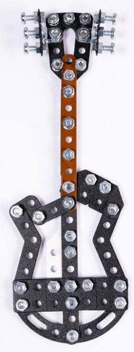 Метален конструктор MetalCraft - Мини китара GL, черна