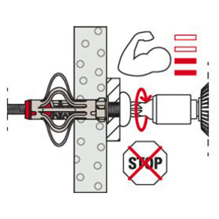 МЕТАЛЕН ДЮБЕЛ ЗА КУХИНИ Ф10Х55ММ FISCHER DuoHM 5x55 S
