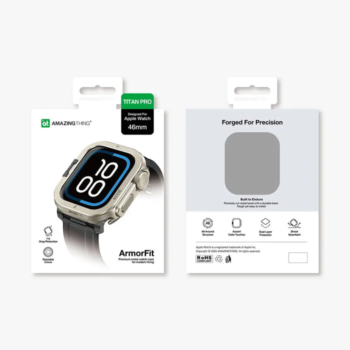 Метален калъф AmazingThing Titan Pro за Apple Watch 11 46