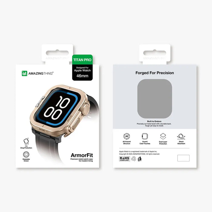Метален калъф AmazingThing Titan Pro за Apple Watch 11 46