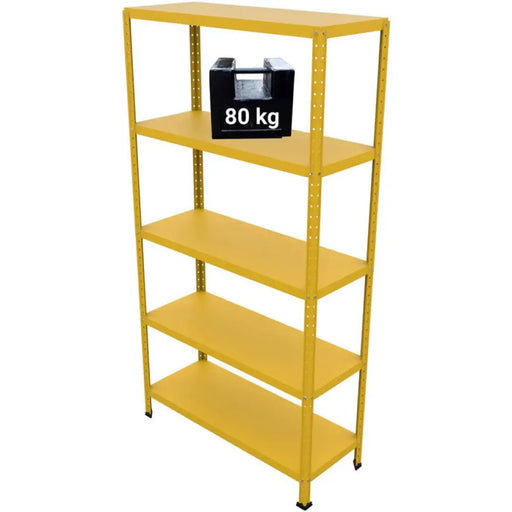 МЕТАЛЕН СТЕЛАЖ GRIMA 187X100X40 СМ. ЖЪЛТ