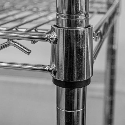 МЕТАЛЕН СТЕЛАЖ 180X91X35 CM ХРОМ