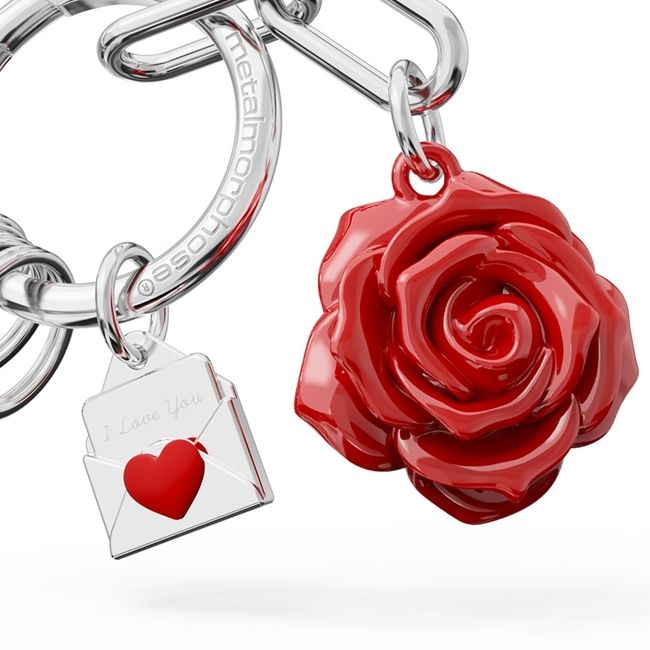 Ключодържател Metalmorphose - Rose With Letter