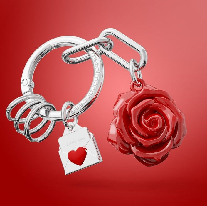 Ключодържател Metalmorphose - Rose With Letter