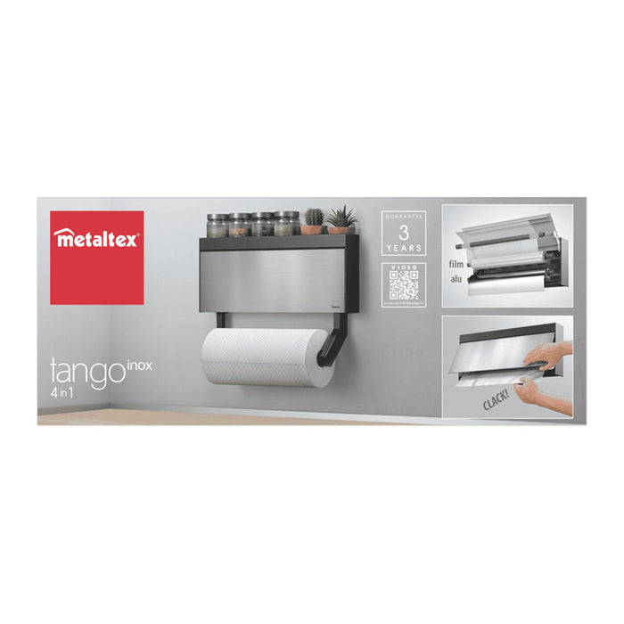 МУЛТИФУНКЦИОНАЛЕН ДИСПЕНСЪР 4 В 1 TANGO INOX METALTEX