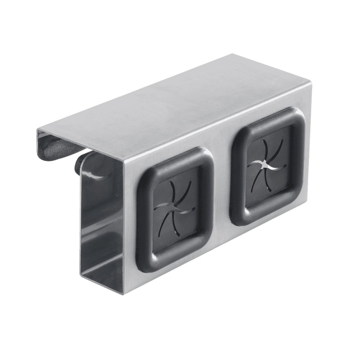 ДВОЕН ДЪРЖАЧ ЗА КЪРПИ TIDYING INOX METALTEX