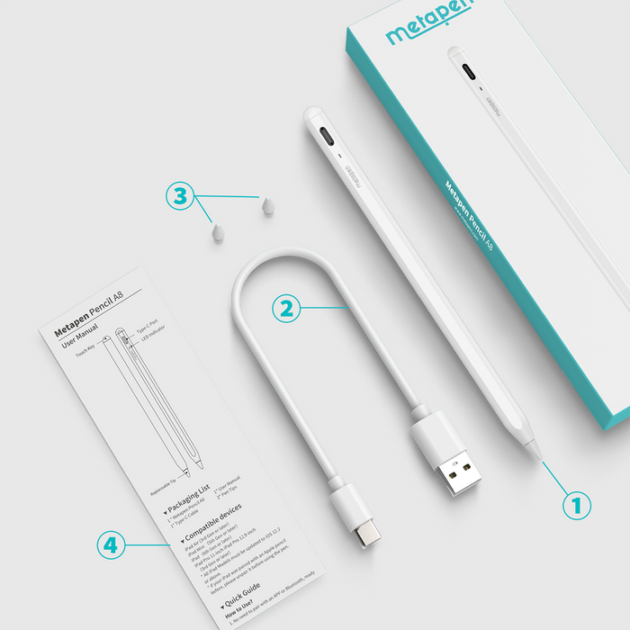 Молив Metapen A8 за iPad - бял