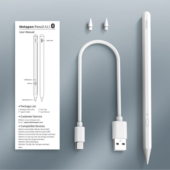 Metapen Pencil A11 за iPad - бял