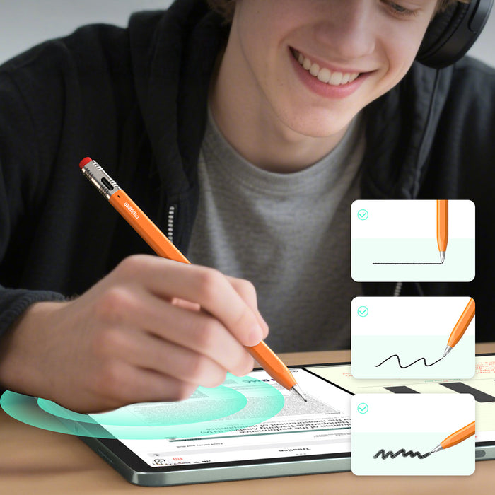 Стилус Metapen Pencil Air8 Pro X за iPad - оранжев