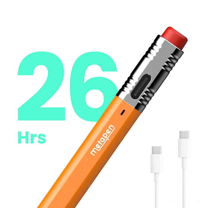 Стилус Metapen Pencil Air8 Pro X за iPad - оранжев