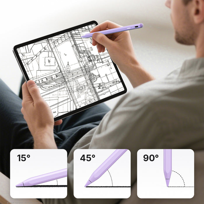 Активен стилус Metapen A8 за iPad USB-C - лилав