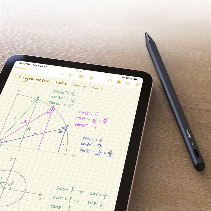 Активен стилус Metapen A8 за iPad USB-C - черен