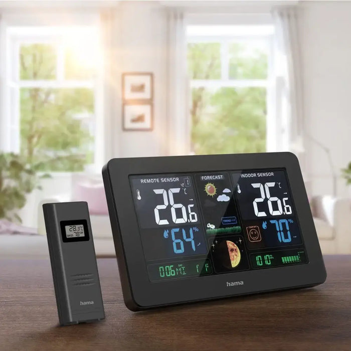 Метеорологична станция Hama Premium с USB - черна
