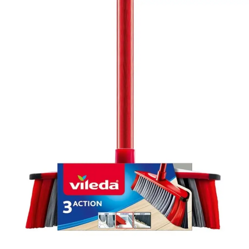 Метла Vileda 3 Action - 3в1 (червена)