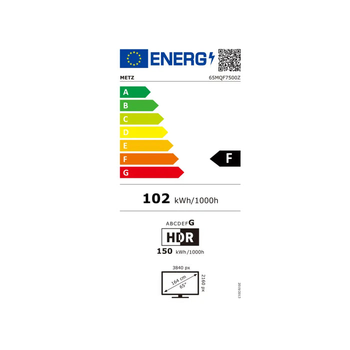 METZ Телевизор 65’’ 65MQF7500Z QLED+ 4K Google TV 120Hz