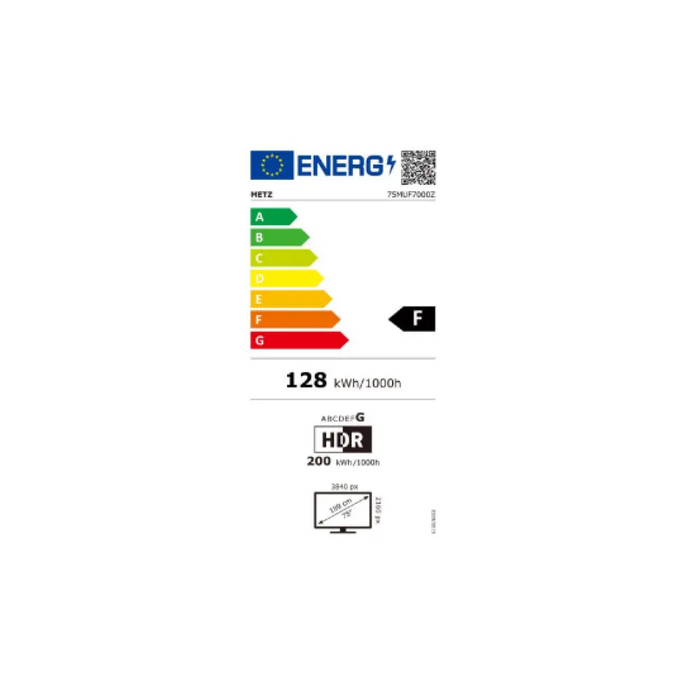 METZ Телевизор 75’’ UHD LED SMART TV 4K Google TV Frameless