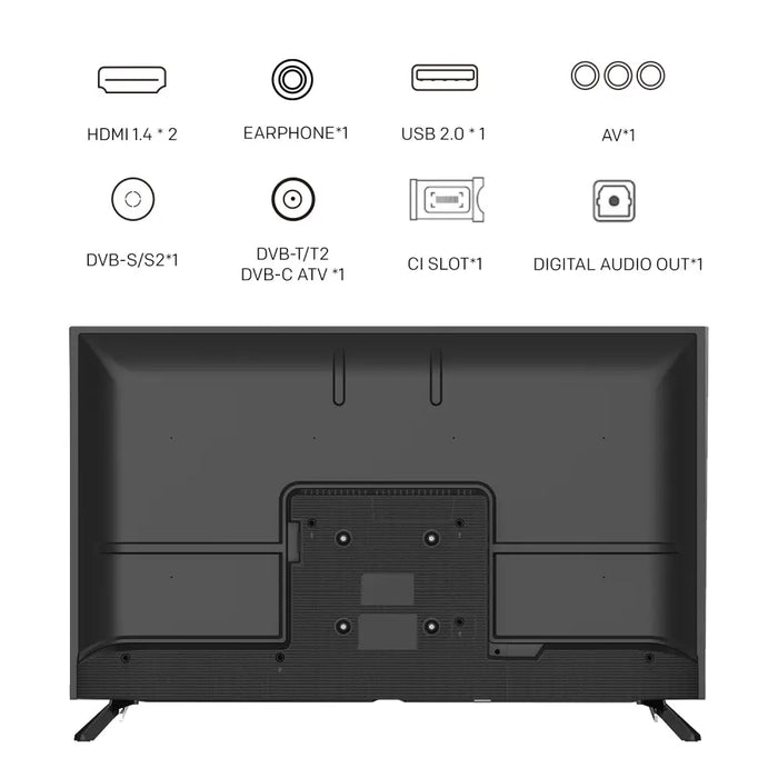 METZ Телевизор 40MTE2000Z 40’’ LED TV HD черен