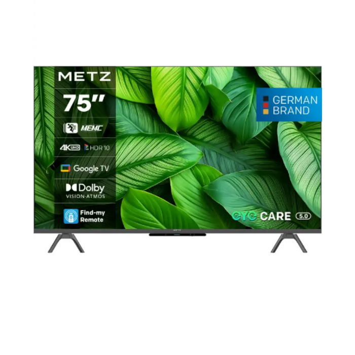 METZ Телевизор 75’’ UHD LED SMART TV 4K Google TV Frameless