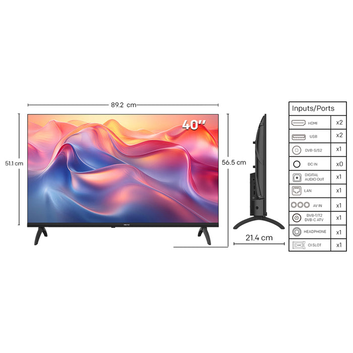 Телевизор METZ 40MTF6000Z LED SMART TV, GOOGLE TV, 40.0 ", 100.0 см