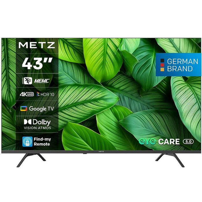 METZ Телевизор 43" 43MUF7000Z UHD LED SMART TV, 4K, Google TV, Клас F