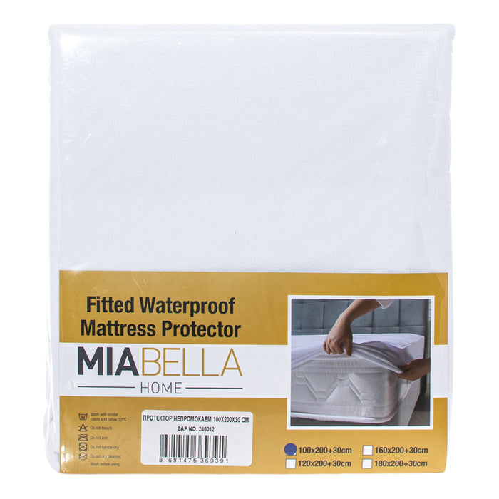 НЕПРОМОКАЕМА НАДМАТРАЧНА ПОСТЕЛКА MIABELLA HOME 100X200Х30 CM