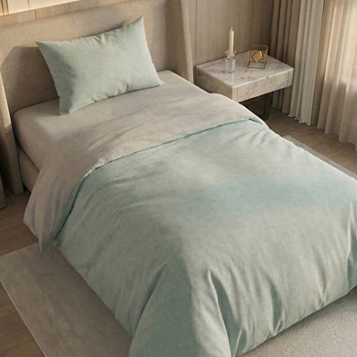 ЕДИНИЧЕН СПАЛЕН КОМПЛЕКТ 3 ЧАСТИ MIABELLA HOME ПОЛИКОТЪН МЕНТА