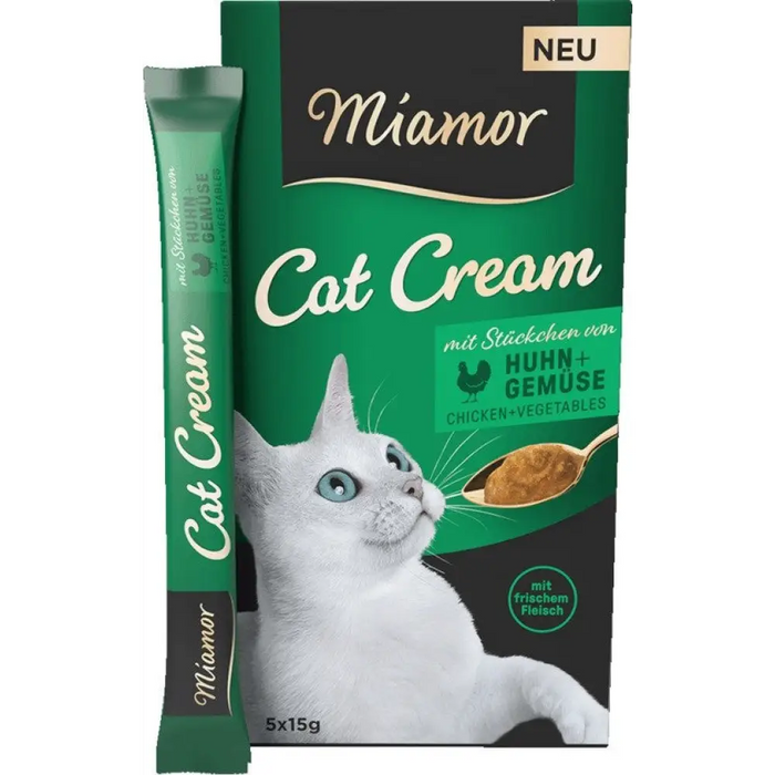 MIAMOR Cat Cream Chicken със зеленчуци - котешки лакомства