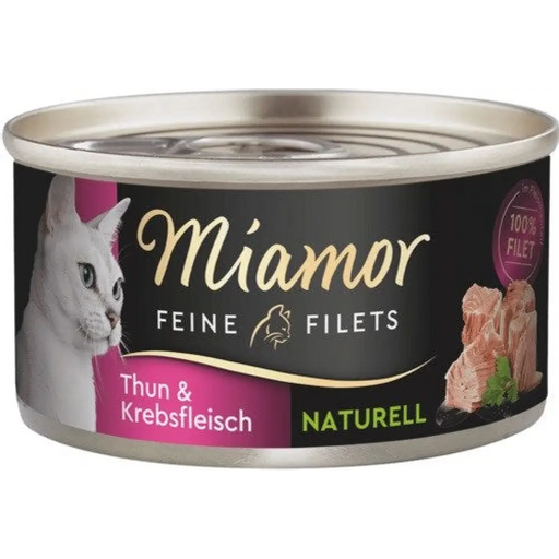 MIAMOR Feine Filets Naturell Tuna with crab - мокра котешка