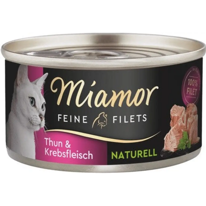 MIAMOR Feine Filets Naturell Tuna with crab - мокра котешка