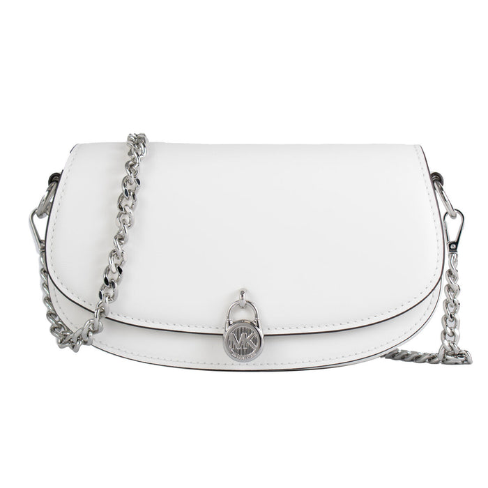 Чанта за Рамо Michael Kors Mila Бял 23 x 12 x 6 cm