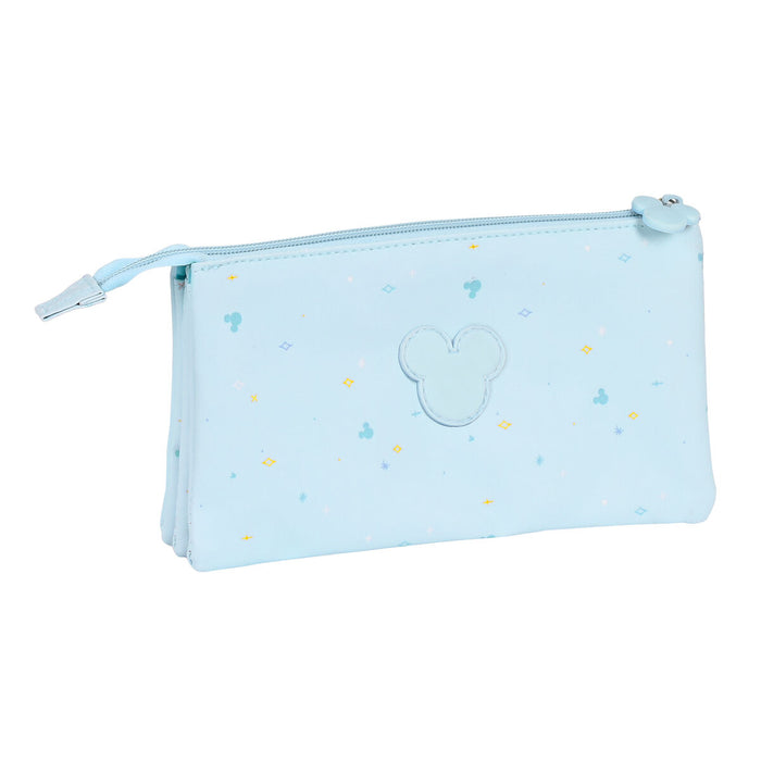 Троен Моливник Mickey Mouse Clubhouse Baby Светло син (22 x 12 x 3 cm)