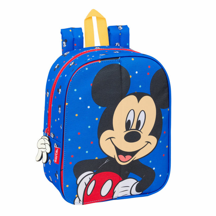 Училищна чанта Mickey Mouse Clubhouse Good day Син 22 x 27 x 10 cm