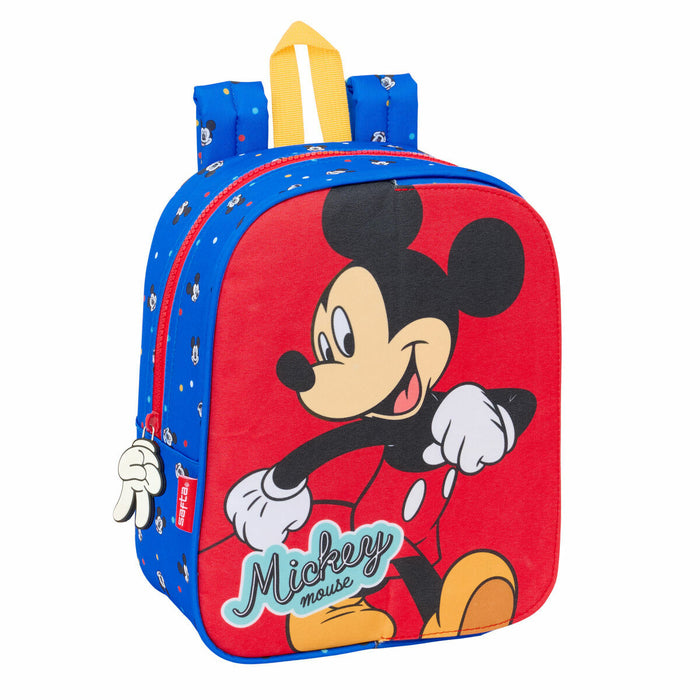 Училищна чанта Mickey Mouse Clubhouse Good day Син 22 x 27 x 10 cm