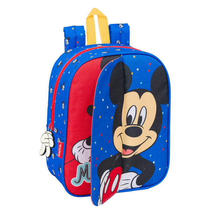 Училищна чанта Mickey Mouse Clubhouse Good day Син 22 x 27 x 10 cm
