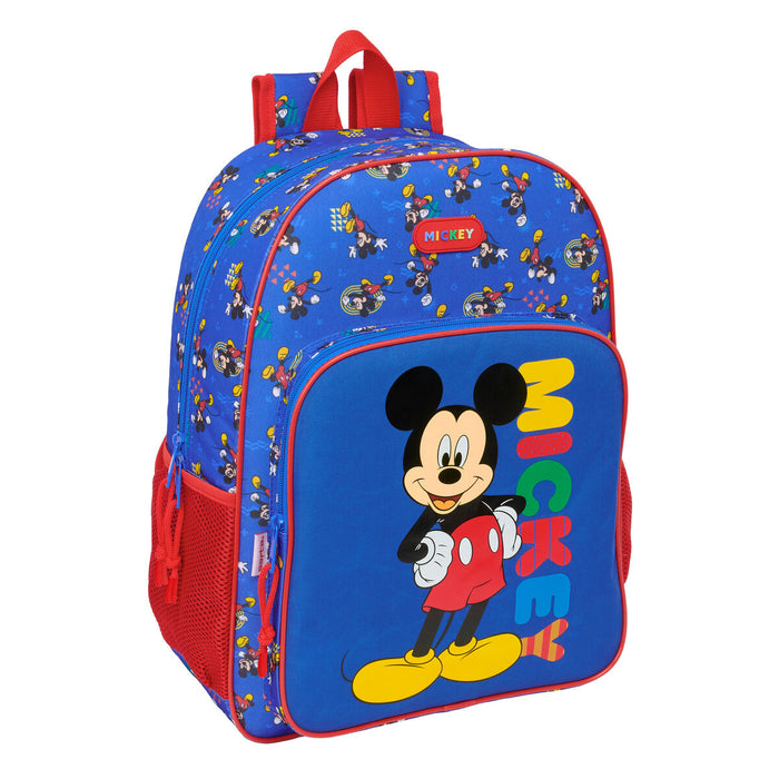 Училищна чанта Mickey Mouse Clubhouse Today Син 33 x 42 x 14 cm