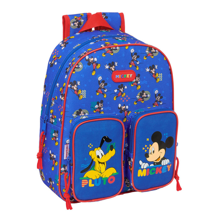Училищна чанта Mickey Mouse Clubhouse Today Син 28 x 34 x 10 cm